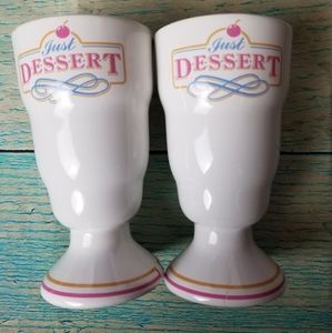 Just Dessert Himark ceramic sundae cups
